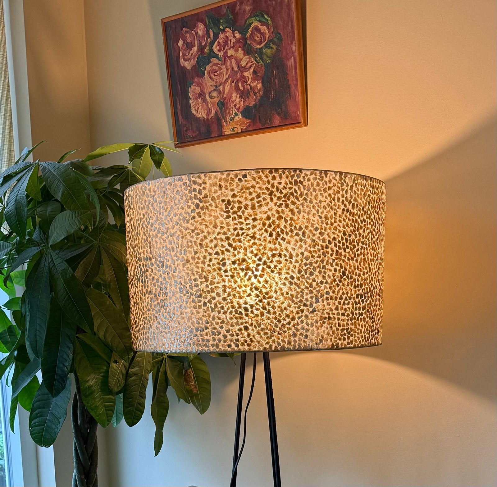 Wangi gold – Capri M lamp, Ophalen, Zo goed als nieuw, Zwart, Vloerlamp