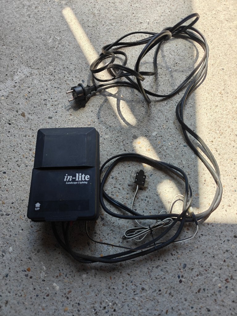 In-Lite buitenverlichting transformator, Tuin en Terras, Buitenverlichting, Ophalen, Kunststof, Gebruikt, Minder dan 50 watt