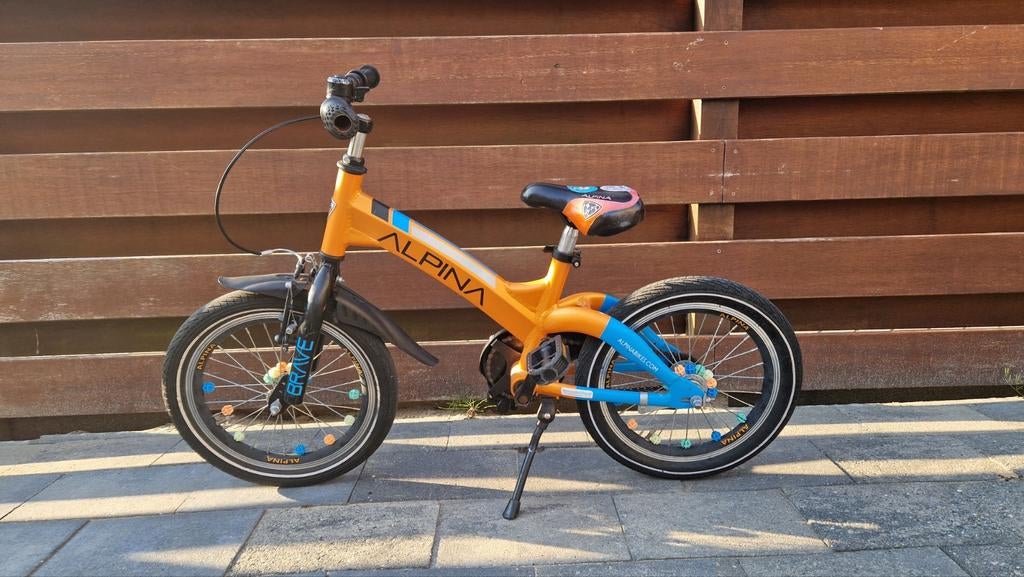 Alpina Brave kinderfiets maat 16 inch, Ophalen, Terugtraprem, Alpina, 16 tot 20 inch
