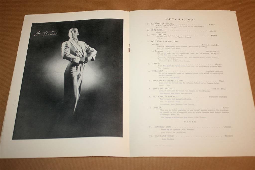Programmaboek Spaans Ballet José Greco. 1950, Ophalen of Verzenden, Gelezen, Watersport en Hengelsport