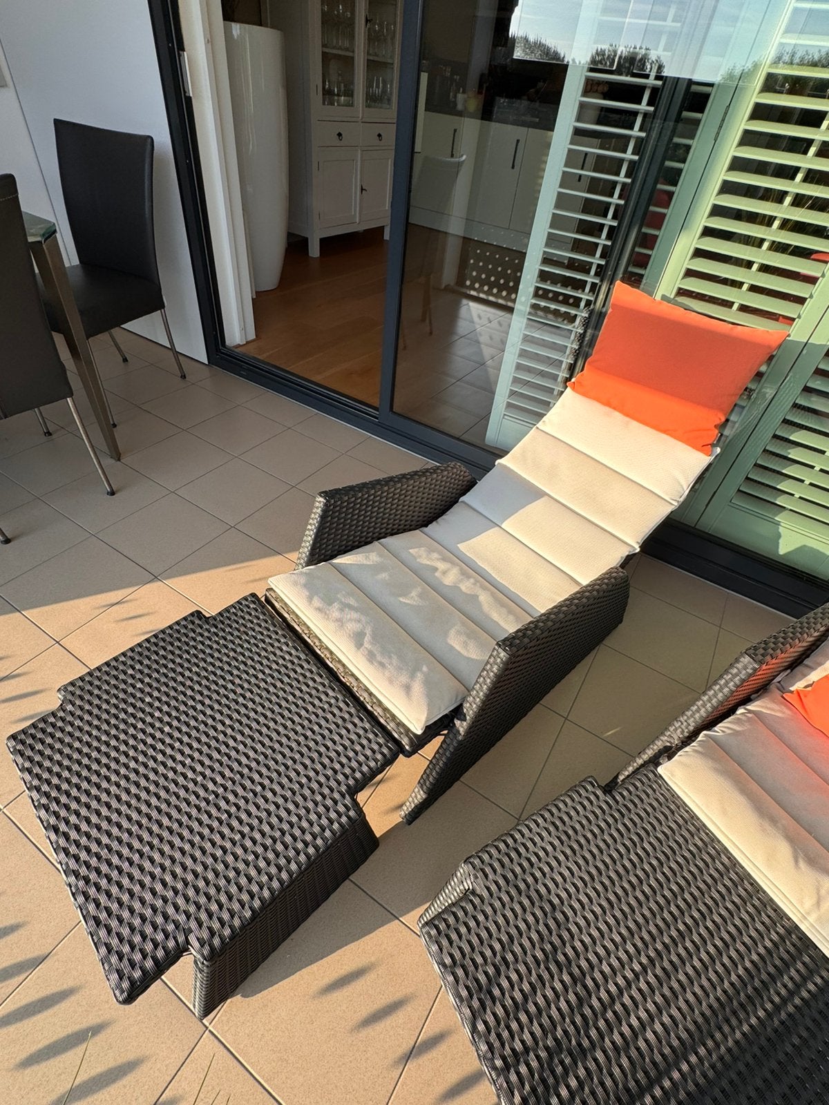 Verstelbare wicker stoelen, Tuin en Terras, Ophalen, Zo goed als nieuw, Wicker, Verstelbaar