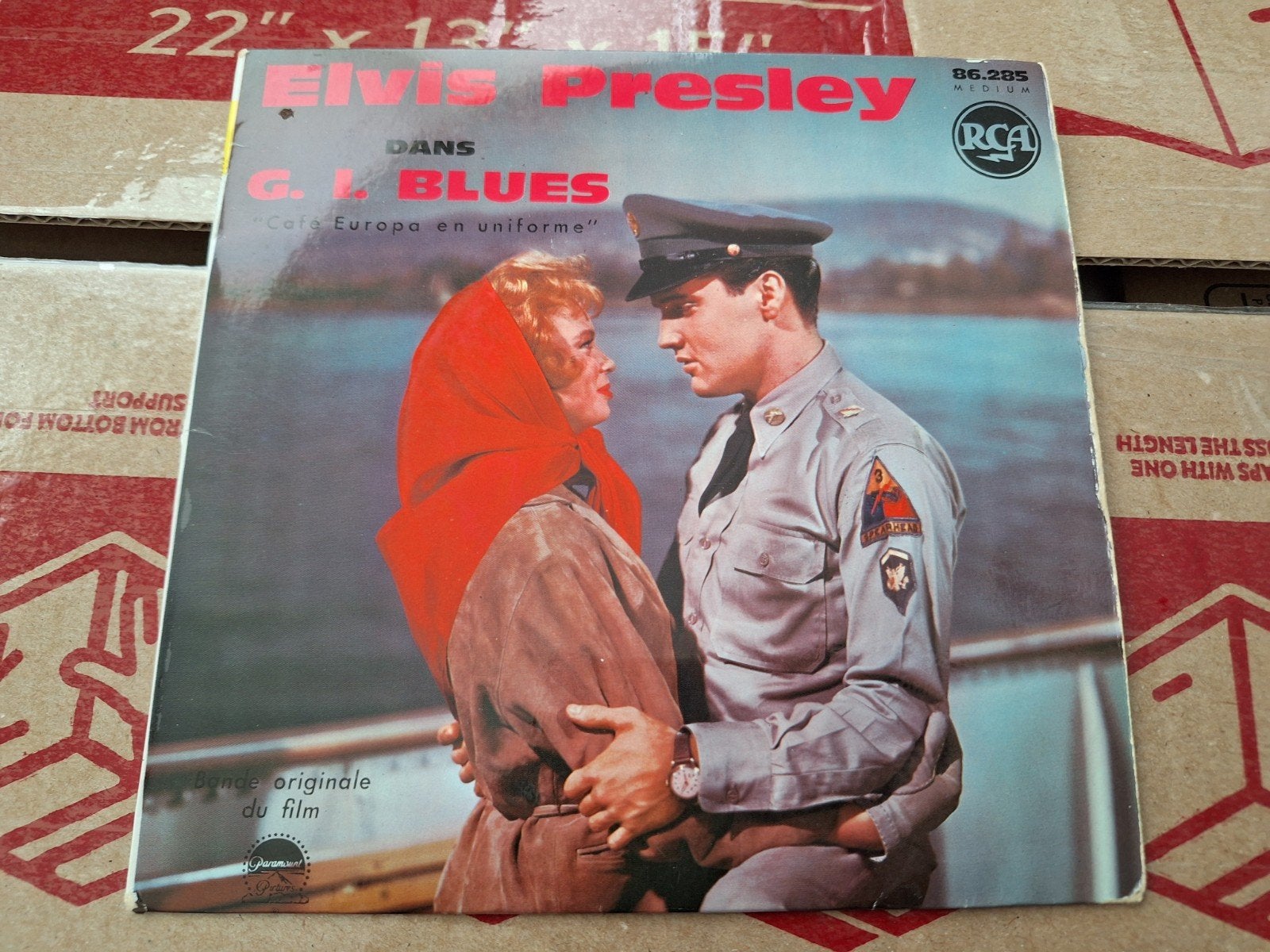Elvis Presley - G.I. Blues (Franse) Single solid label, Fotohoes, Verzenden, Gebruikt, Pop