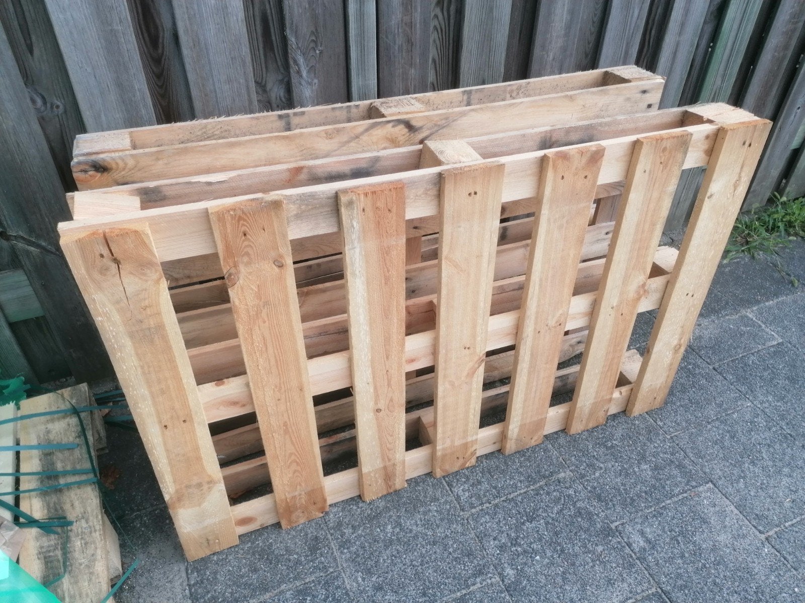 gratis 6x europallets + 1 vierkant pallet, Ophalen, Overige houtsoorten, Minder dan 200 cm, Pallet