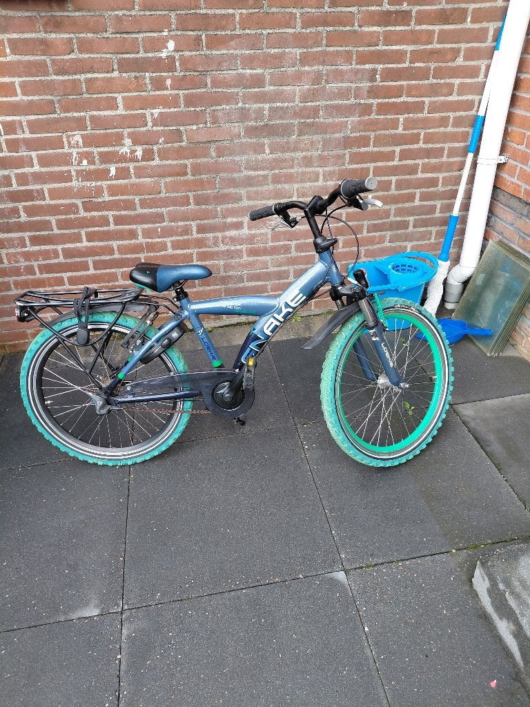 jongensfiets, Fietsen en Brommers, Ophalen, Terugtraprem, 22 inch, Gebruikt