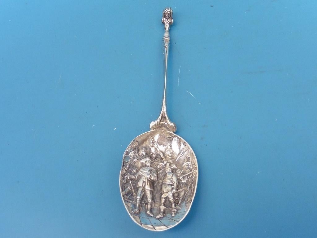 Zilveren lepel "Nachtwacht"                             Z124, Ophalen of Verzenden, Zilver