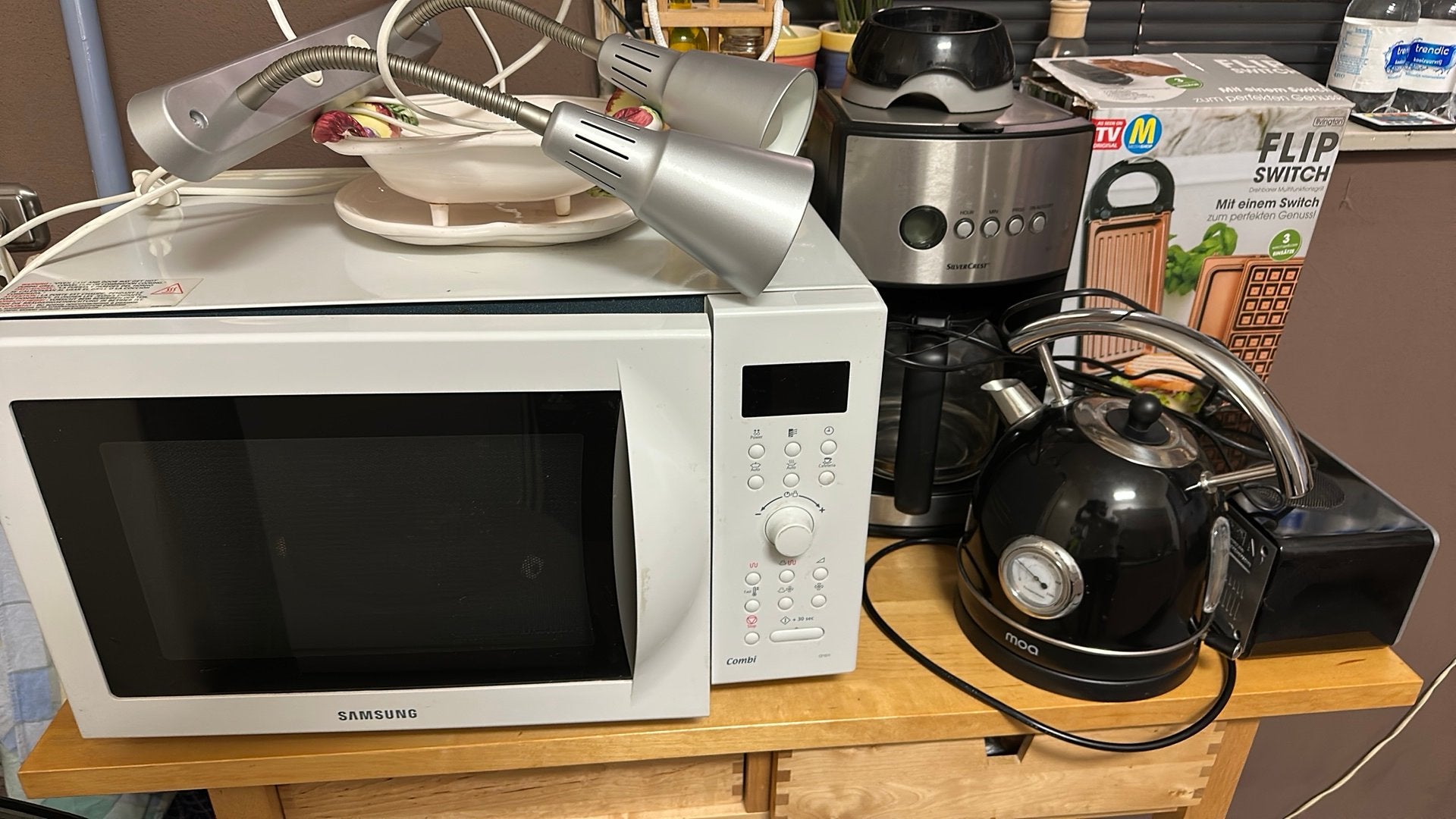 Magnetron/koffiemachine / waterkoker/ flip switch, Witgoed en Apparatuur, Ophalen, Zo goed als nieuw