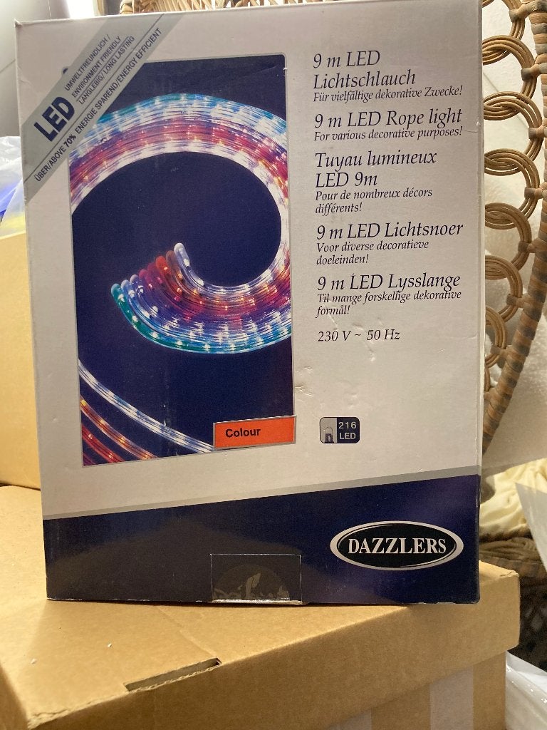 Dazzlers lichtslang LED 9m gekleurd, Overige materialen, Minder dan 50 watt, Ophalen of Verzenden, Led