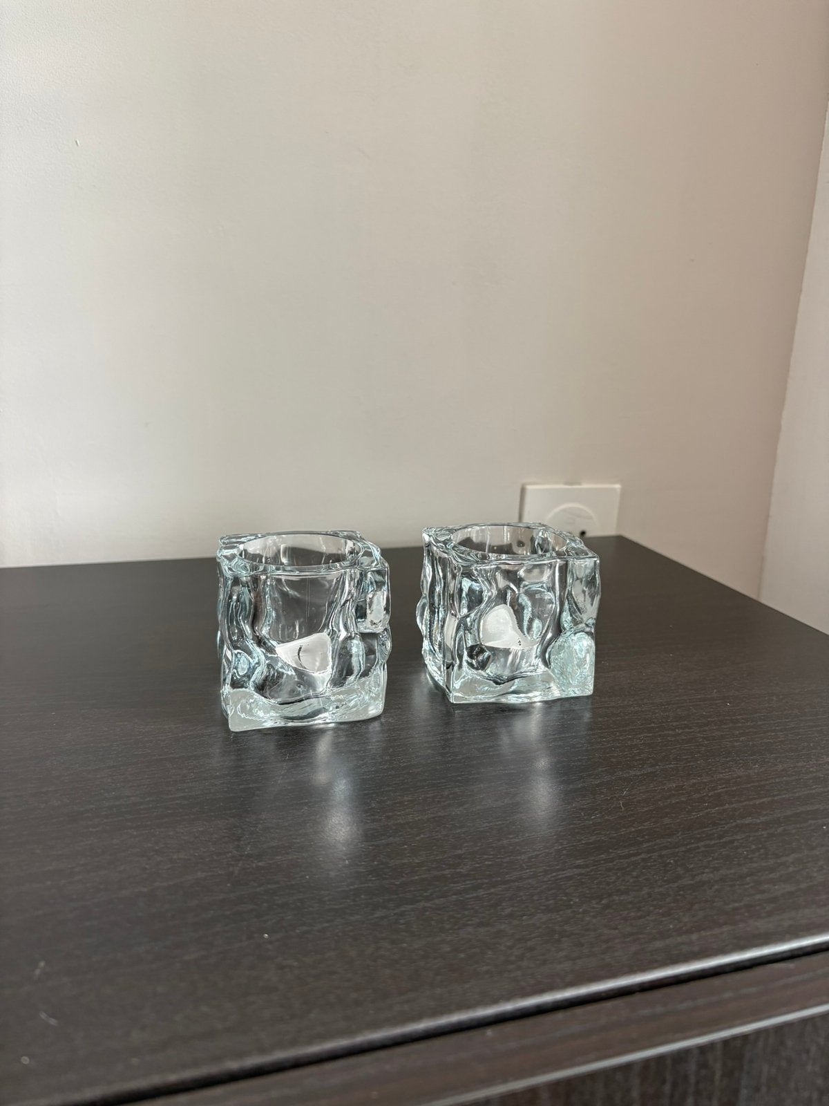 Kig Indonesia ice cube waxinelicht houders, Ophalen of Verzenden