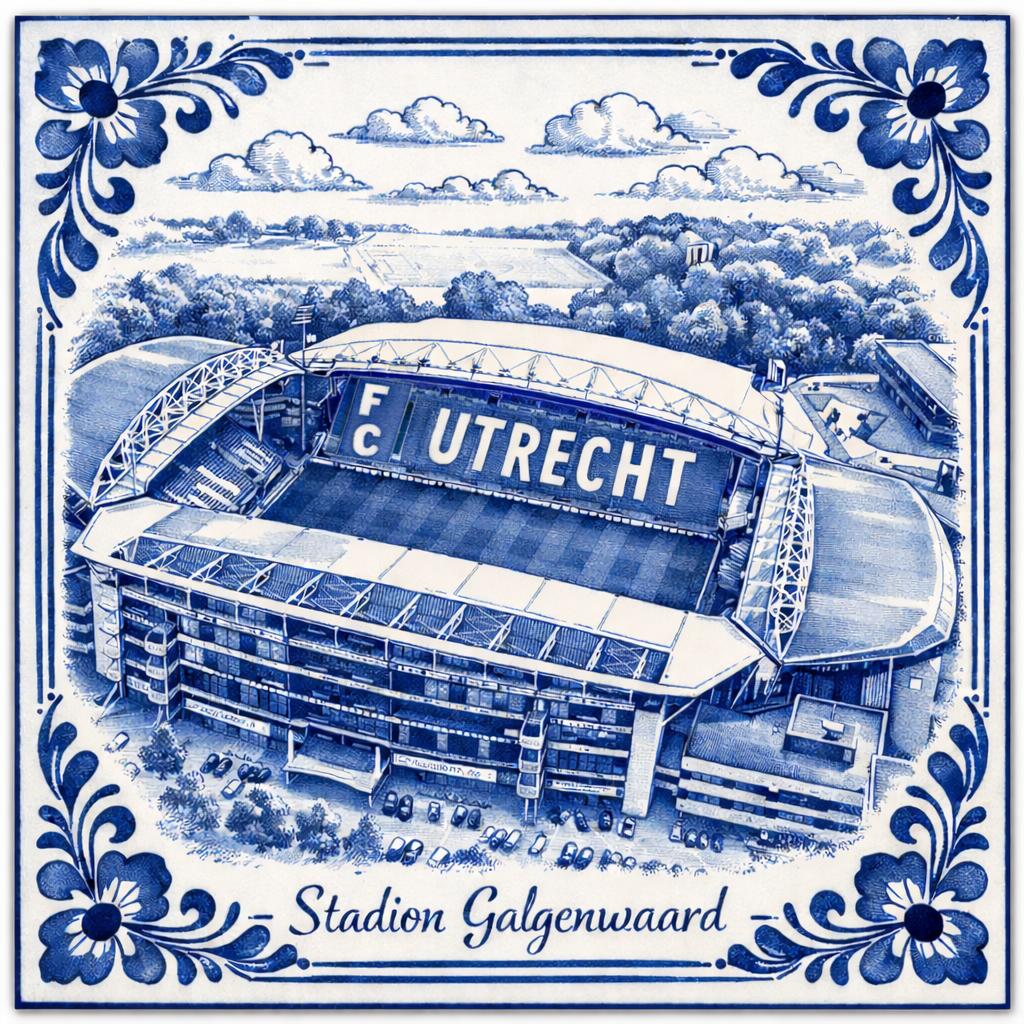 Tegel Stadion Galgenwaard, Huis en Inrichting, Overige materialen, Minder dan 50 cm, Nieuw, Ophalen of Verzenden