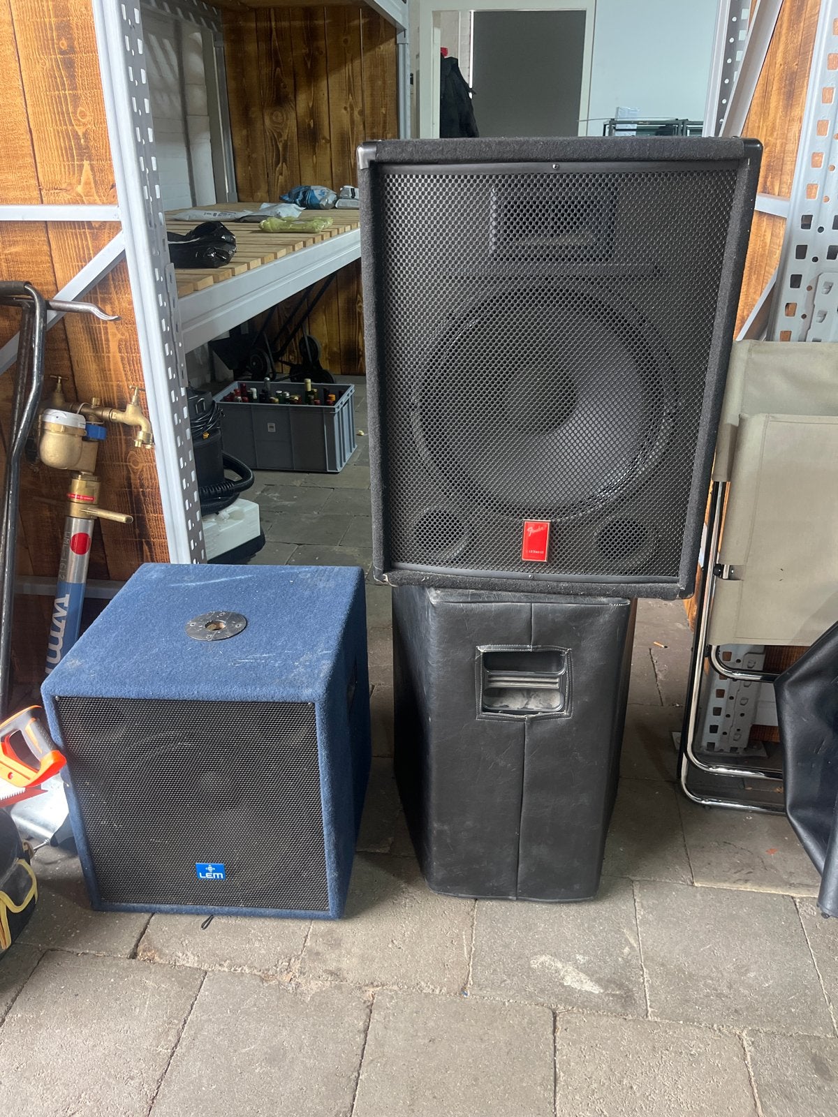 Grote speakerset met subwoofer - Ideaal voor feestjes, Gebruikt, Speakerset, Basreflex, Ophalen