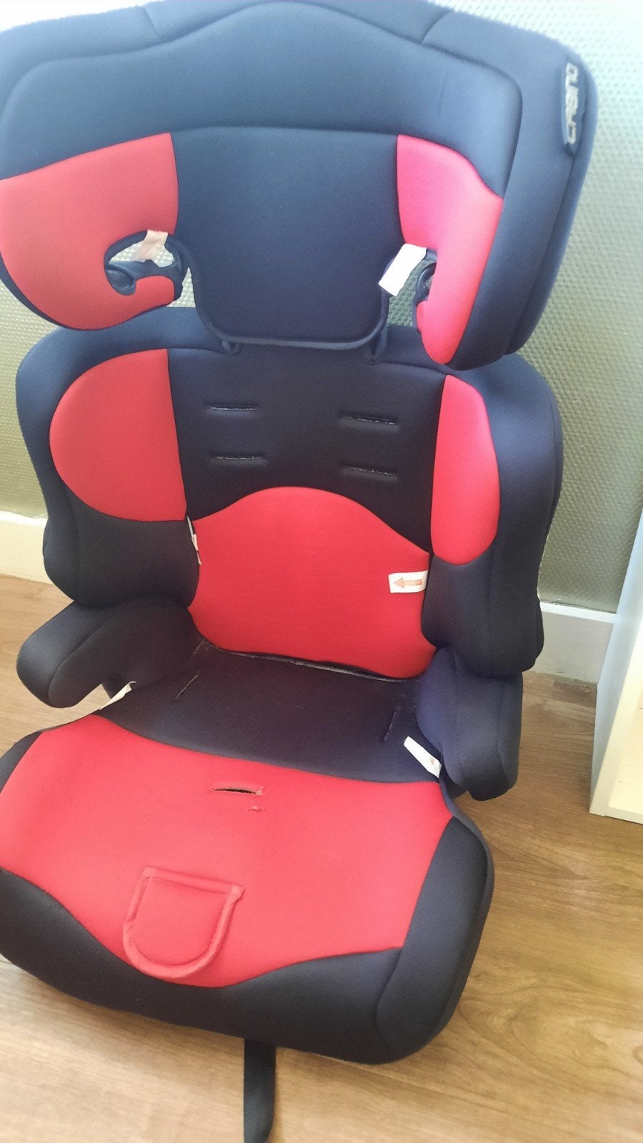 Cabino Autostoel/Verhoger - Rood/Zwart, 9 t/m 36 kg, Verstelbare rugleuning, Ophalen, Overige merken