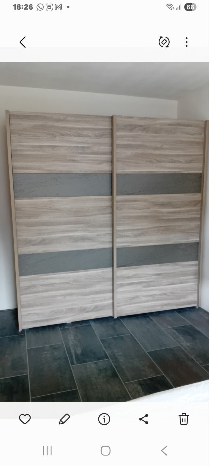 Slaapkamer set., Huis en Inrichting, Kasten | Kledingkasten, Ophalen, Gebruikt, 25 tot 50 cm, 200 cm of meer