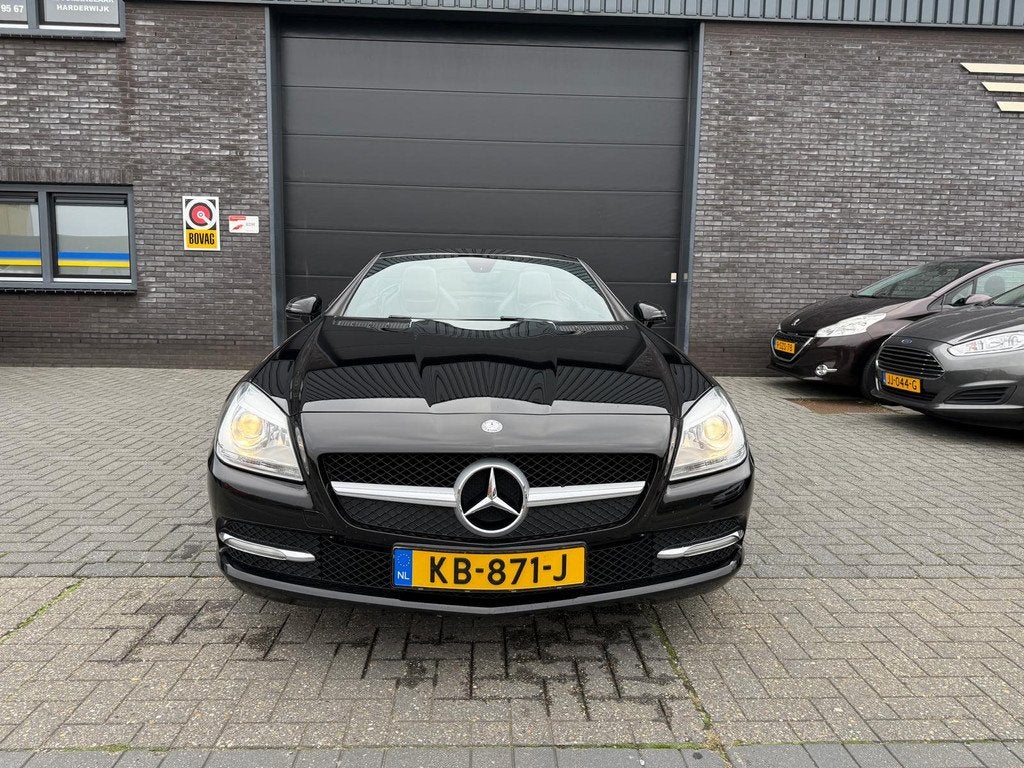 Mercedes-Benz SLK 200 | 12MND GARANTIE | CRUISE | NAVI | BLU, Auto's, Mercedes-Benz, Euro 5, Zwart, 4 cilinders, Cabriolet