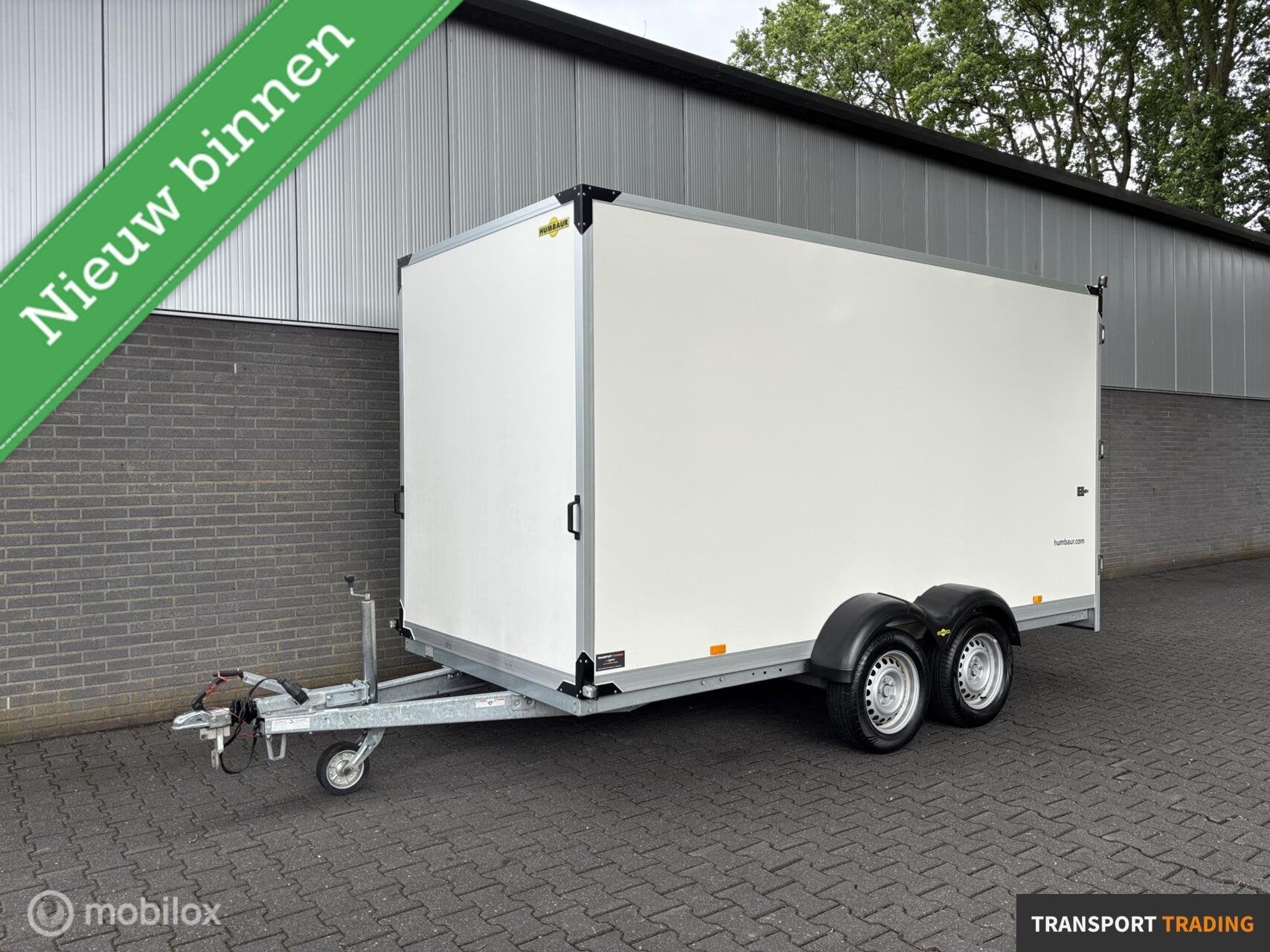Humbaur HK 2500 KG gesloten aanhanger 407x178x200 cm!, Transport Trading, Gebruikt, Info@transporttrading.nl, De Grift 15 Nieuwleusen