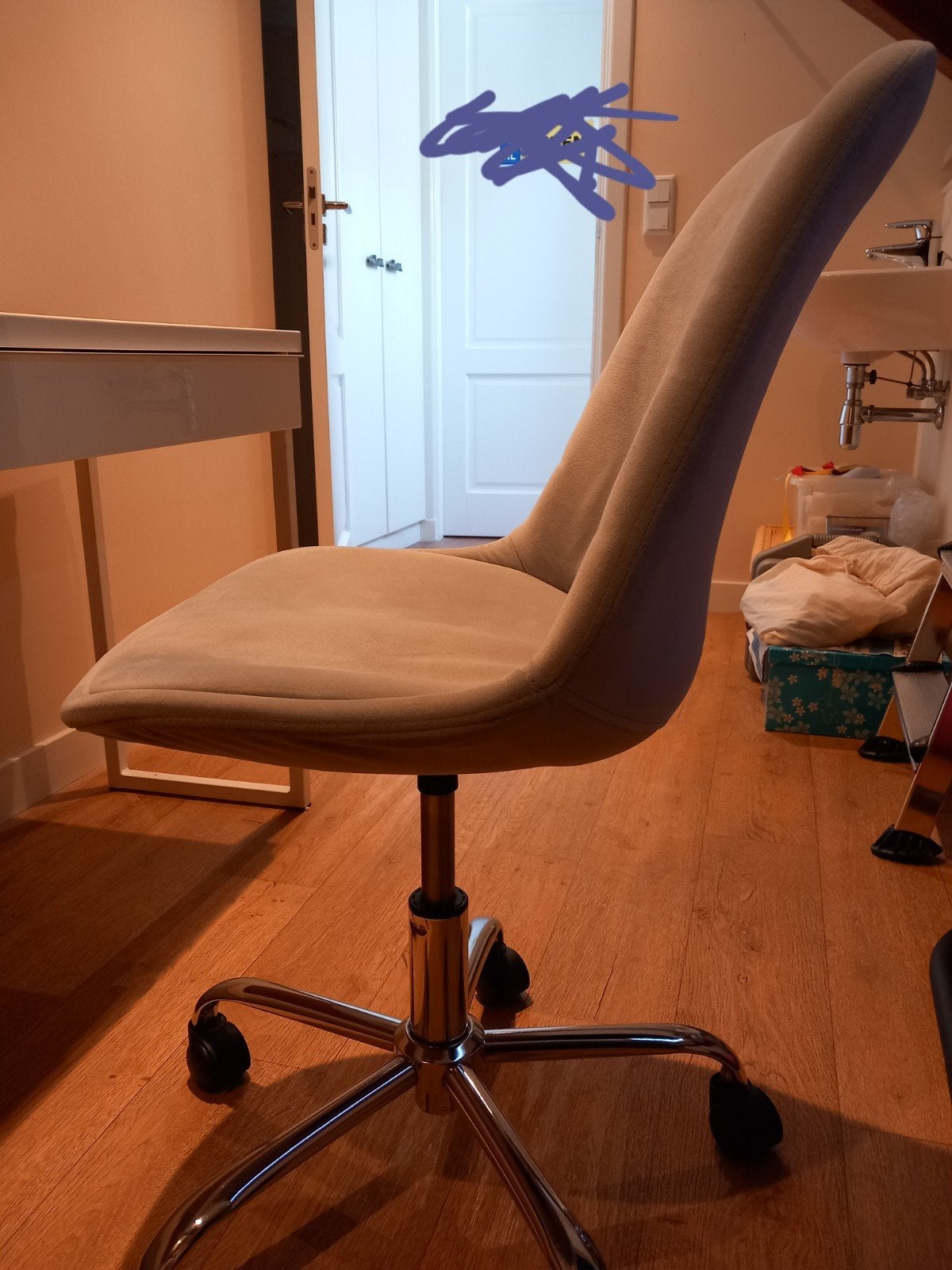 Bureaustoel, Huis en Inrichting, Bureaustoelen, Ophalen, Blauw