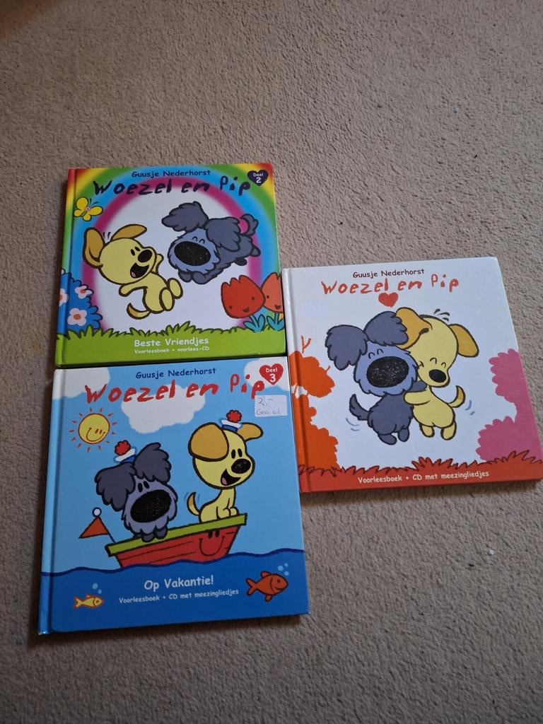 Woezel en Pip Boeken Set - 3 Voorleesboeken, Boeken, Ophalen of Verzenden, Zo goed als nieuw, Guusje Nederhorst, Fictie algemeen