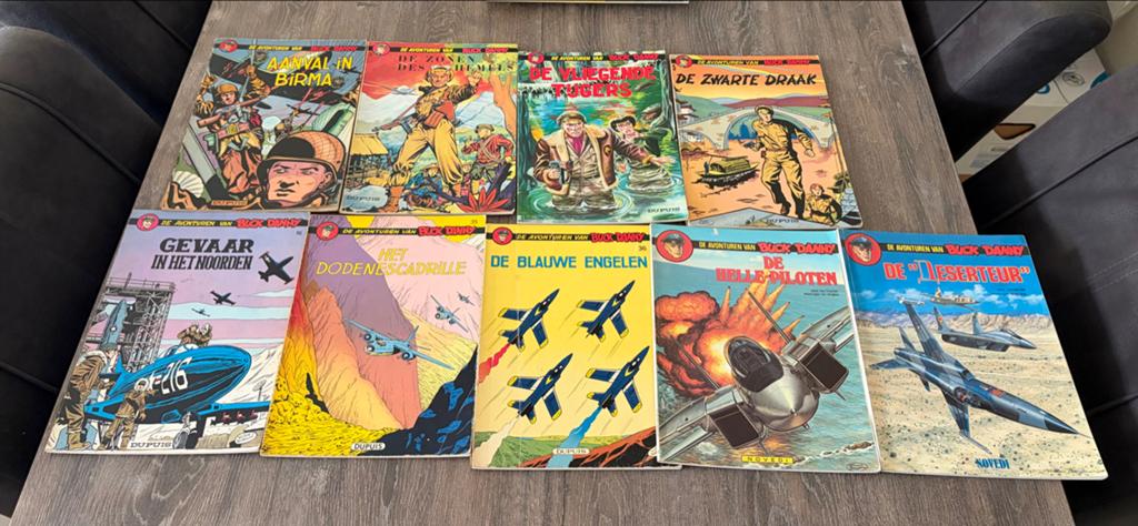 Buck Danny stripboeken - 9 stuks, Boeken, Stripboeken, Meerdere stripboeken, Ophalen of Verzenden, Gelezen