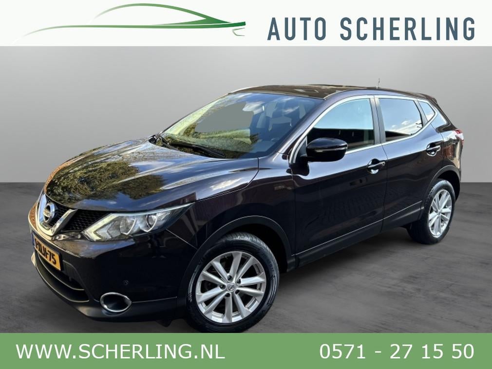 Nissan QASHQAI 1.2 Navi, Panoramadak, Camera, Keyless, Stof, Gebruikt, Met garantie (alle), 116 pk