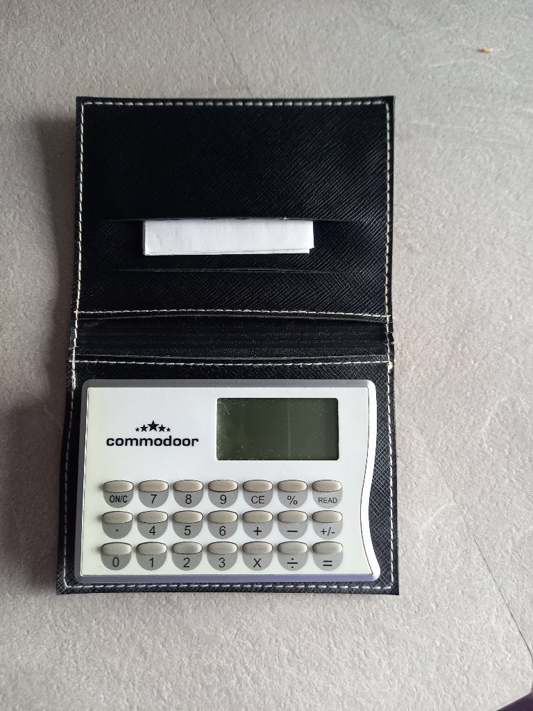 rekenmachine commodoor met chipknip lezer (NIET WERKEND), Ophalen of Verzenden, Gebruikt