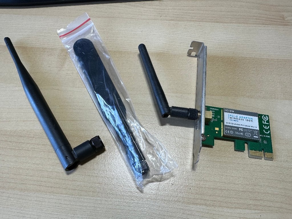 ICIDU Wireless PCI-E Card 150N (NI-707529), Ophalen of Verzenden, Gebruikt, Intern, Icidu