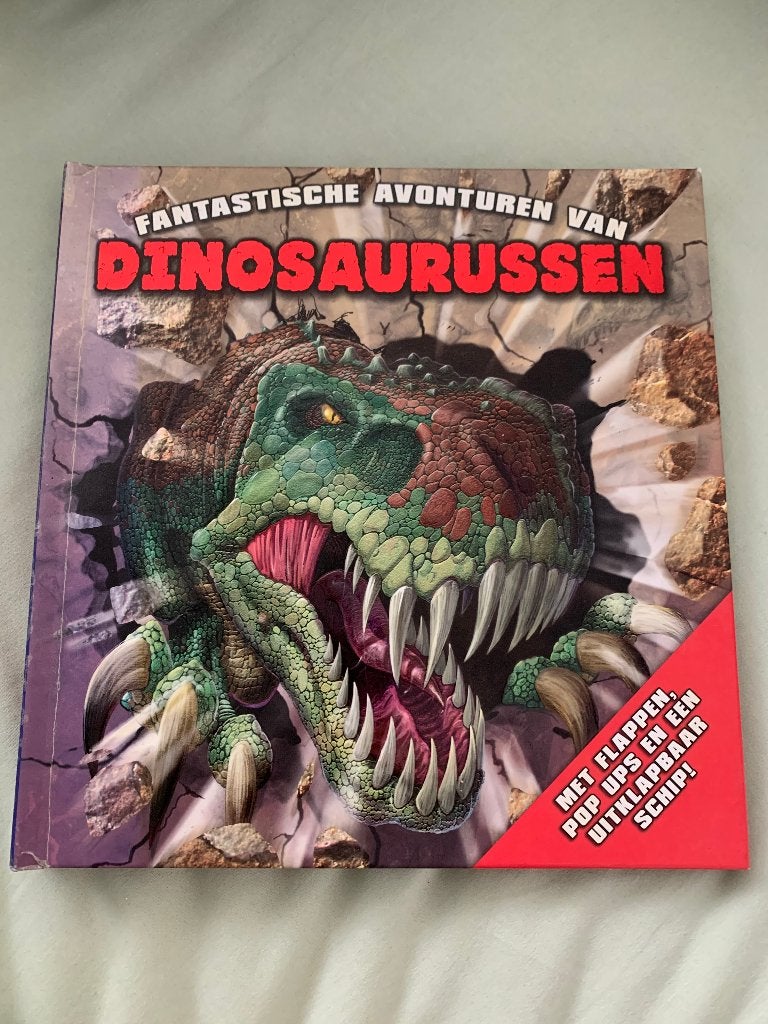 Fantastische avonturen van dinosaurussen boek met flappen, Ophalen of Verzenden, Nieuw, Non-fictie