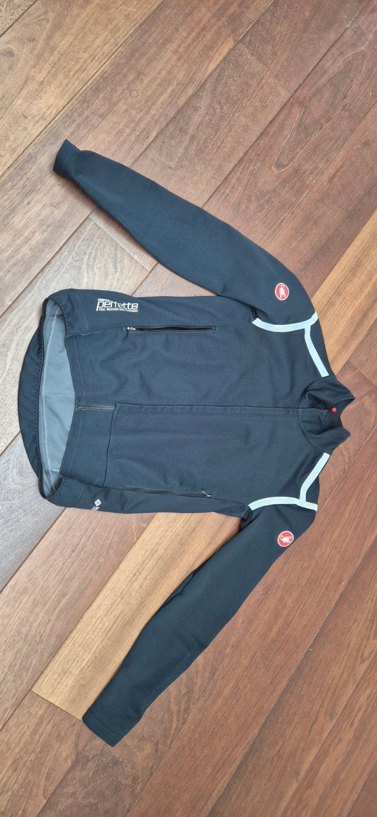 Castelli heren fietsjack - Zo goed als nieuw, Maat 48/50 (M), Ophalen of Verzenden, Zo goed als nieuw, Hardlopen of Fietsen