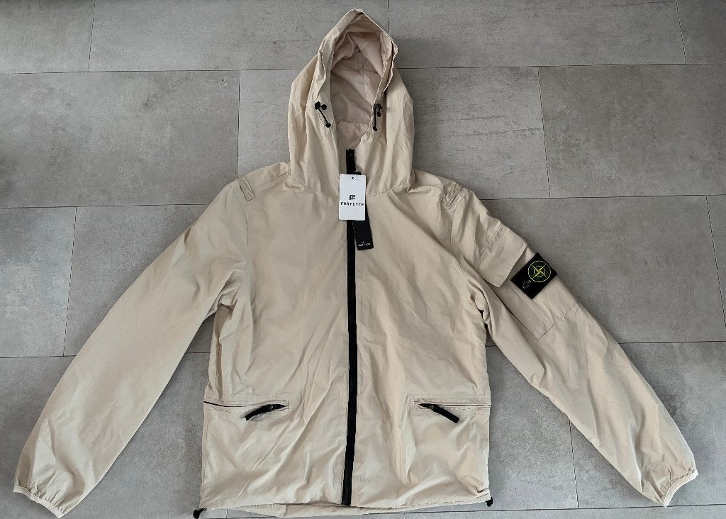 Stone Island windbreaker jas Beige Maat S, Kleding | Heren, Beige, Nieuw, Ophalen of Verzenden, Stone Island