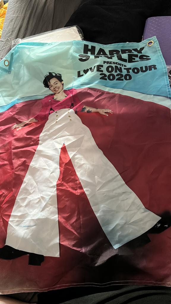Harry Styles Live On Tour merch flag, Ophalen of Verzenden, Nieuw, Poster, Artwork of Schilderij