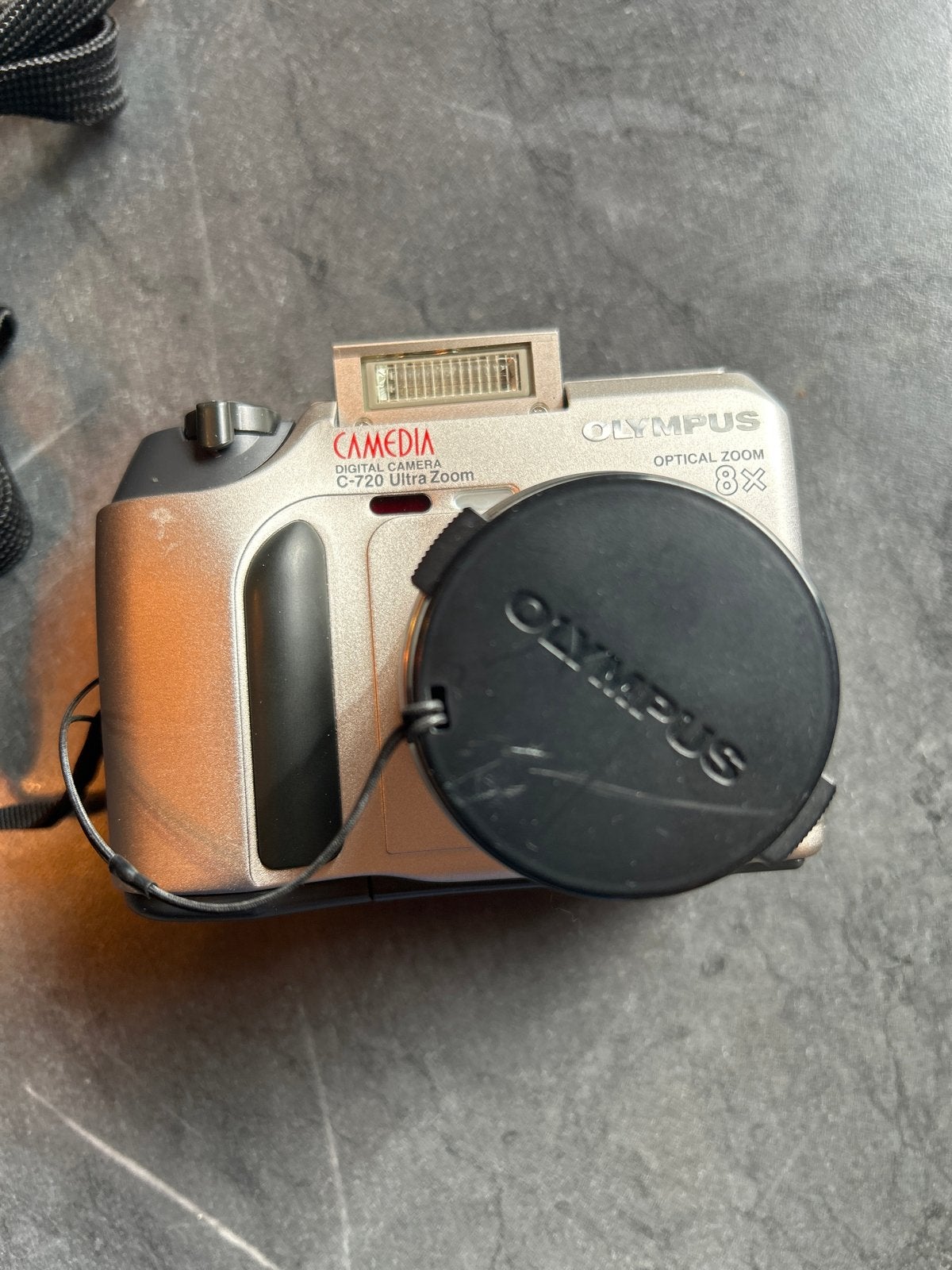 Olympus C-720 Ultra Zoom Digitale Camera met Tas, Ingebouwde flitser, Gebruikt, Ophalen of Verzenden, Olympus
