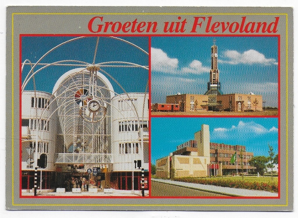 Flevoland Gelopen Ansichtkaart (B7823 ), Ophalen of Verzenden, 1980 tot heden, Gelopen