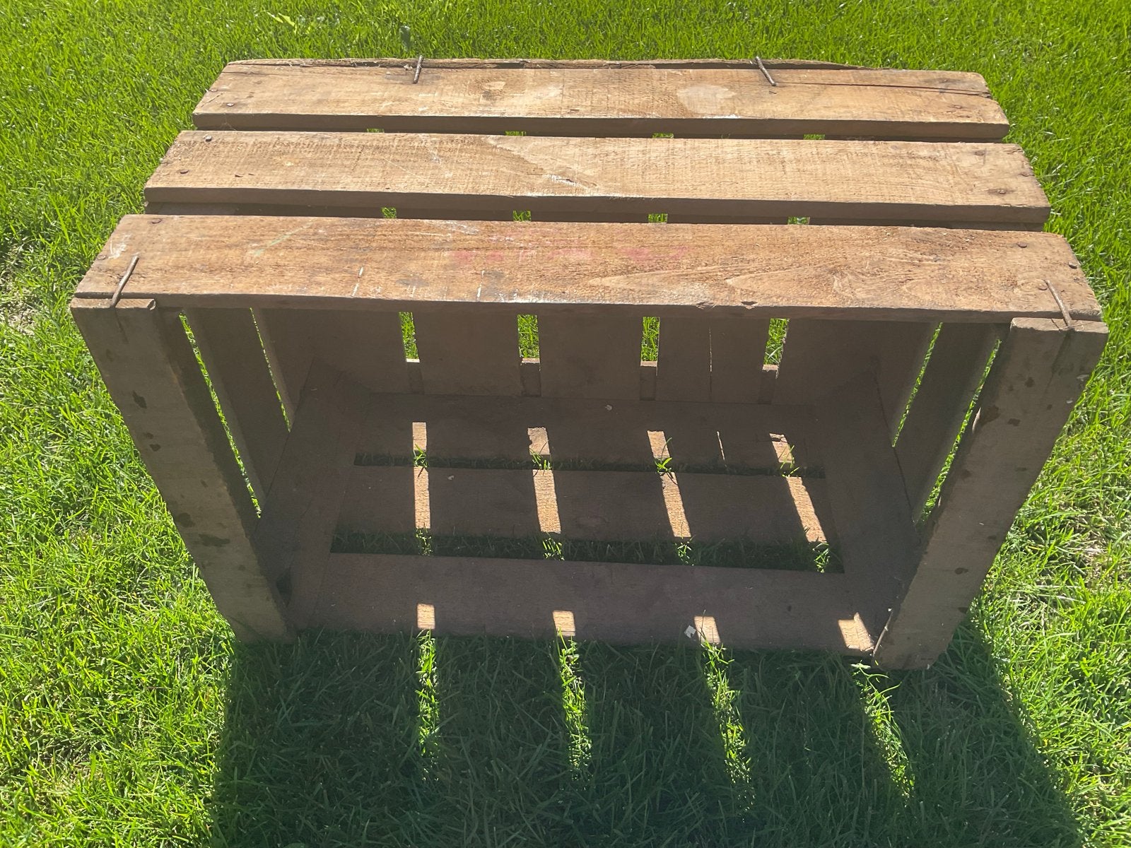 Houten krat - Vintage en robuust, Gebruikt, 40 tot 60 cm, 50 tot 75 cm, Ophalen of Verzenden