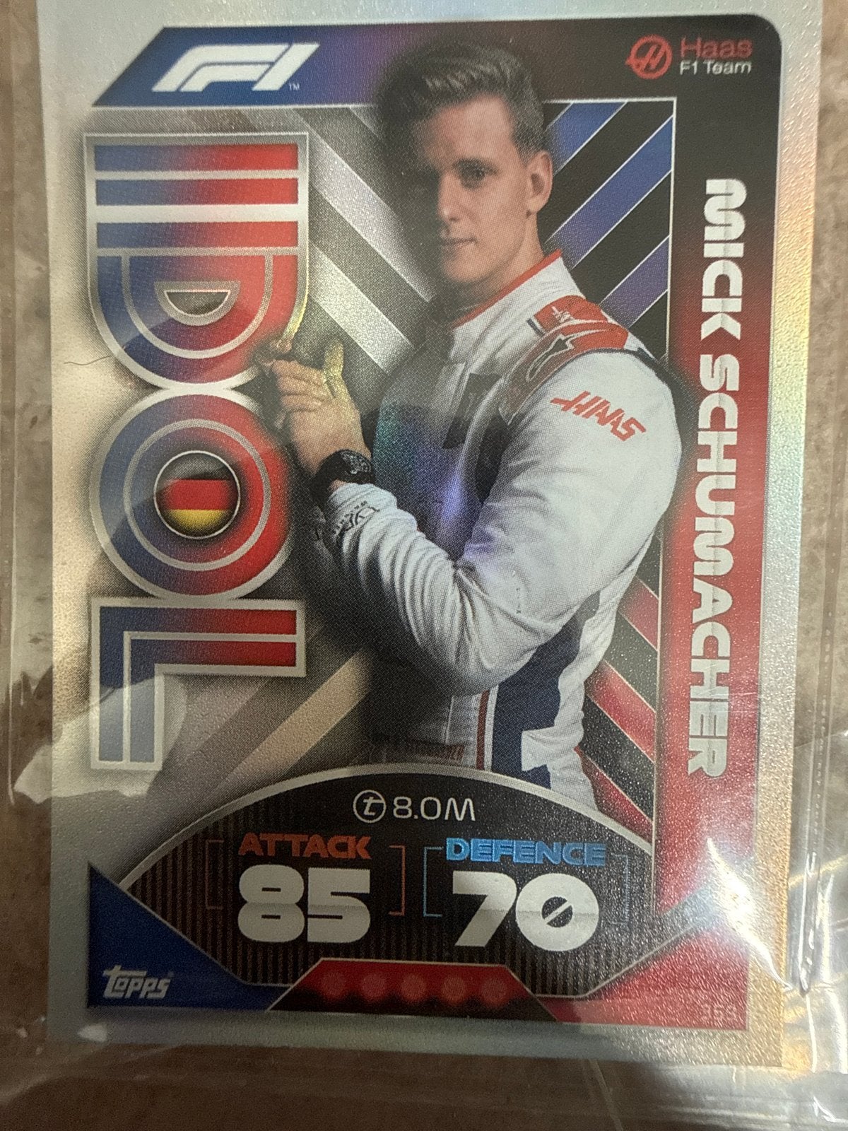 Mick Schumacher F1 Topps Spelerskaart Haas, Ophalen of Verzenden, Zo goed als nieuw, Overige sporten, Spelerskaart