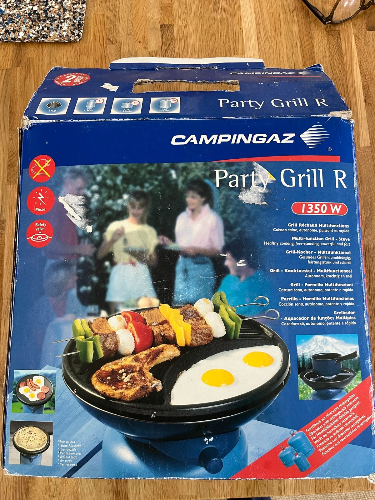 Campingaz Party Grill R 1350W - Draagbare Gasbarbecue, Ophalen, Zo goed als nieuw