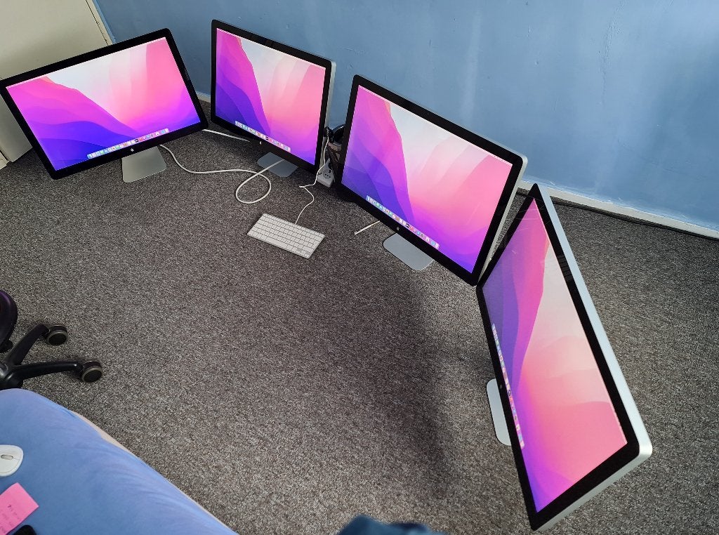 4 stuks Apple Thunderbolt Display 27 inch, Computers en Software, Monitoren, Ophalen, IPS, Zo goed als nieuw, Quad HD (2K)