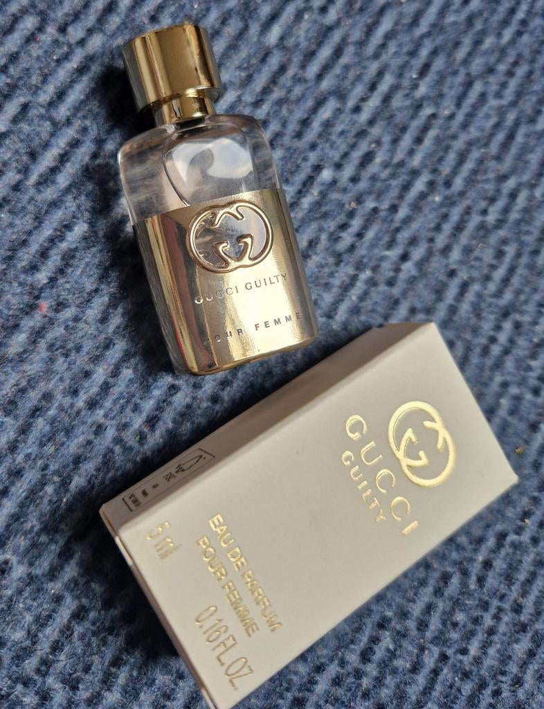 Nieuw miniatuur van Gucci guilty 5 ml, Ophalen of Verzenden, Nieuw, Miniatuur, Gevuld