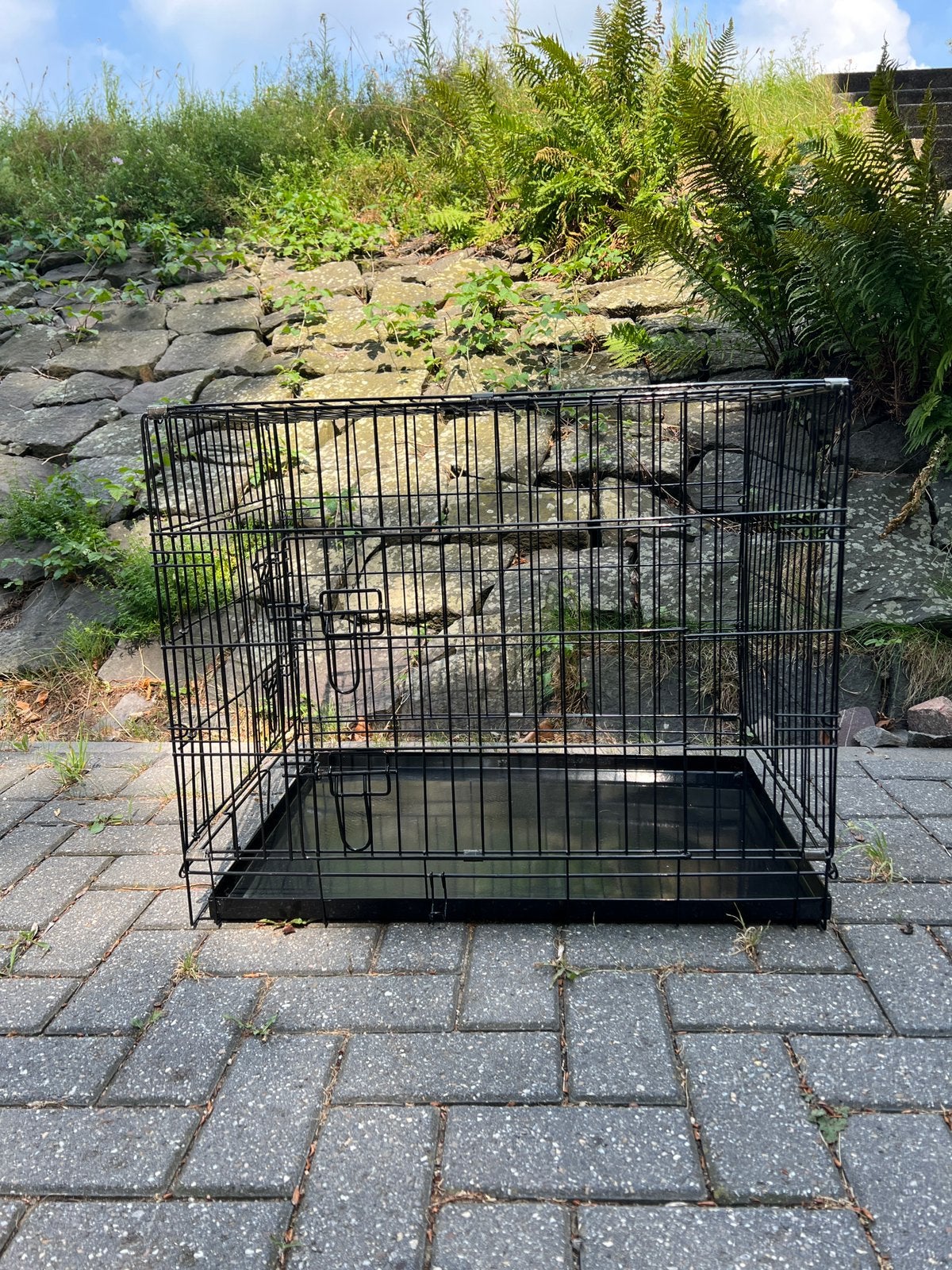 Bench hond zwart met kussen, Dieren en Toebehoren, Ophalen, Zo goed als nieuw