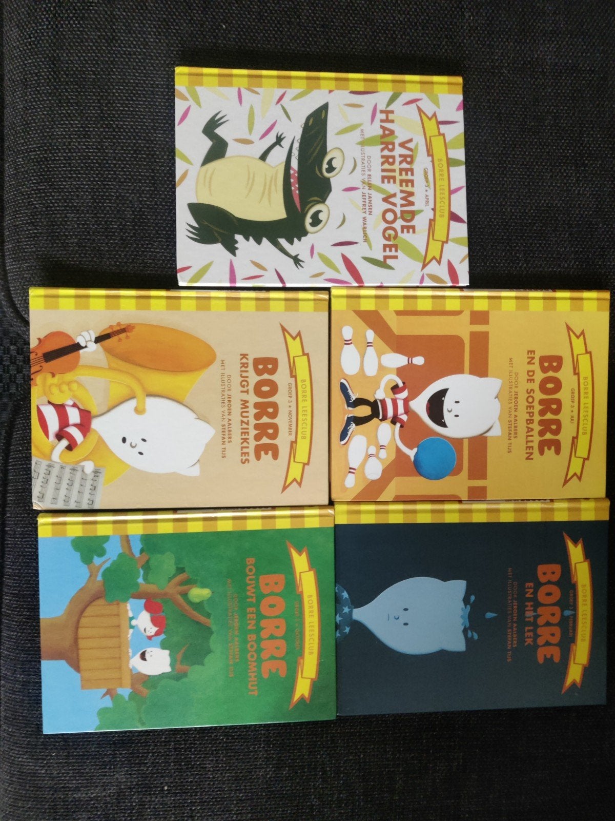 5 x Borre boekjes, groep 3 zgan, Boeken, Ophalen of Verzenden, Zo goed als nieuw, Fictie algemeen
