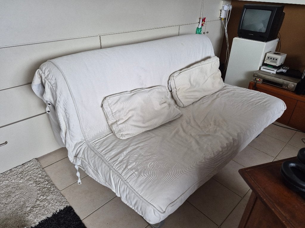 IKEA slaapbank, Ophalen, Gebruikt, Beige, Tweepersoons
