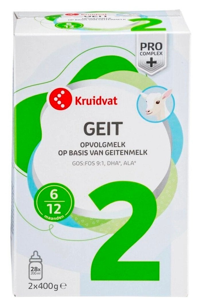 Kruidvat 6+M Opvolgmelk op basis van Geitenmelk | 1x400gr, Ophalen of Verzenden, Nieuw, Overige typen, Overige merken