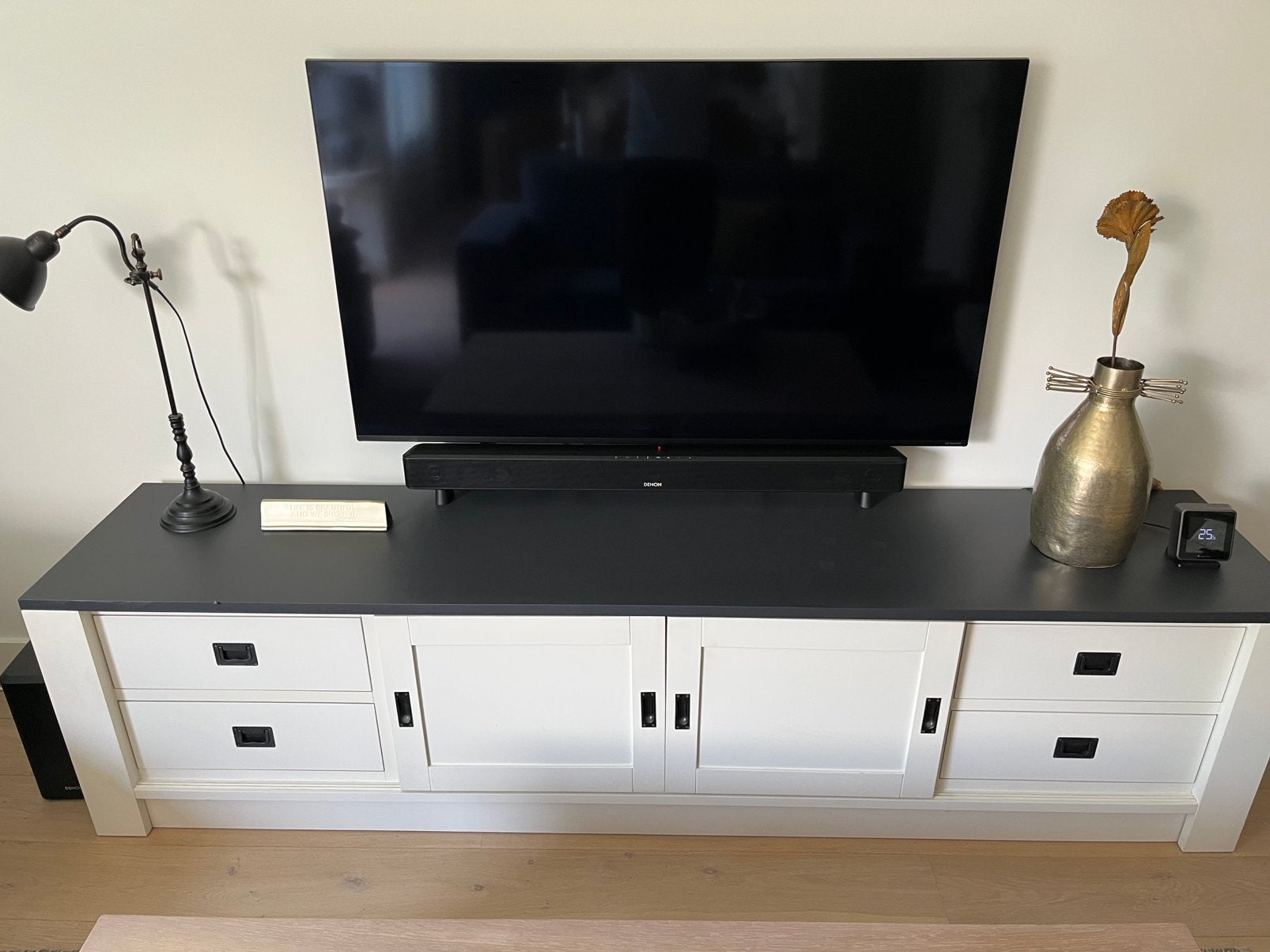 TV meubel, Huis en Inrichting, Kasten | Televisiemeubels, Ophalen, Zo goed als nieuw, 200 cm of meer, Minder dan 100 cm