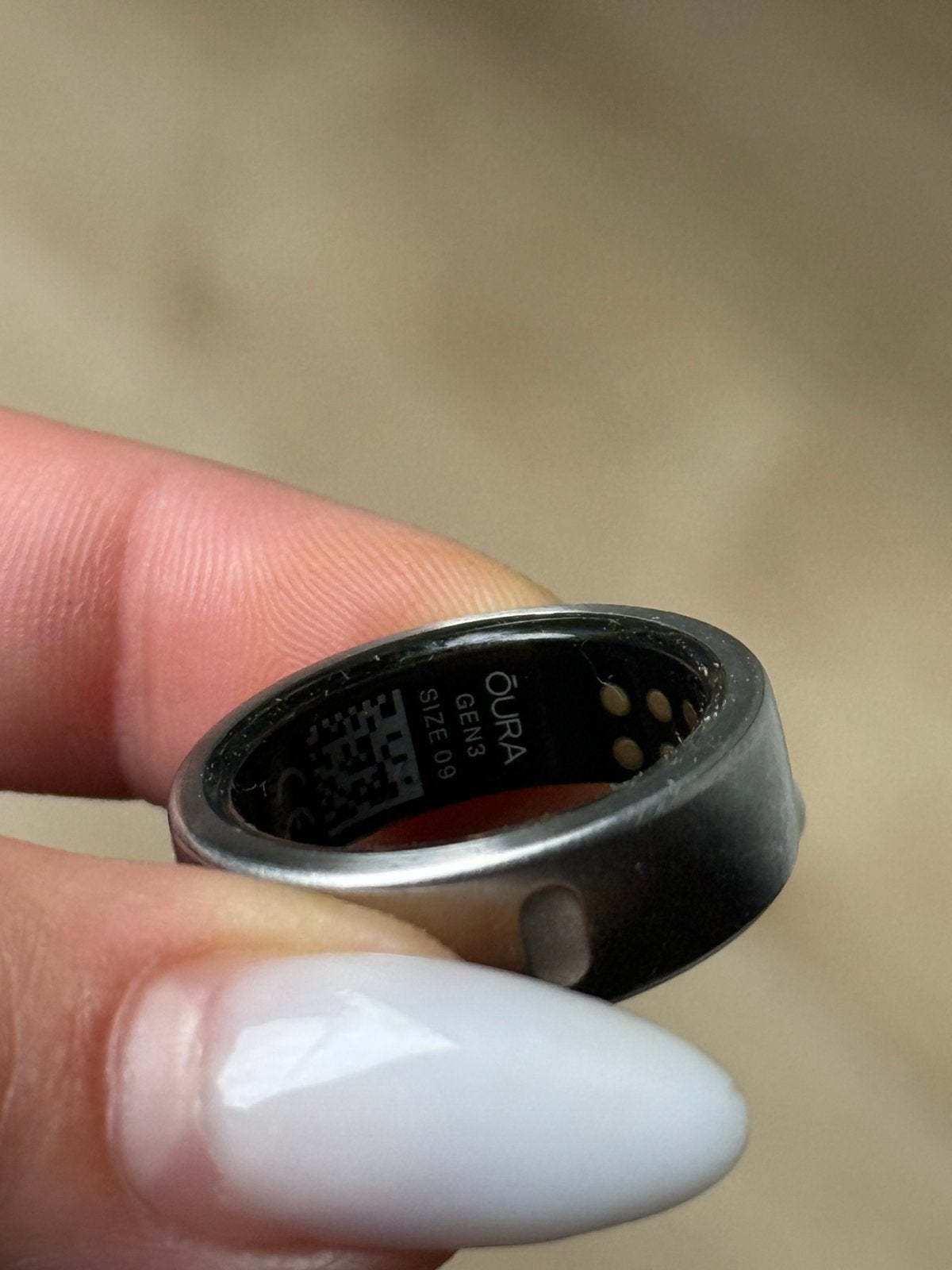 Oura ring gen3, Ophalen, Zo goed als nieuw, Goud, Dame