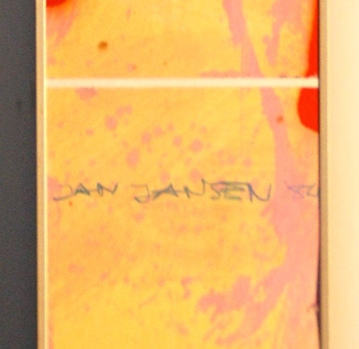 Schilderij van Jan Jansen 1982, Ophalen of Verzenden, Schilderij