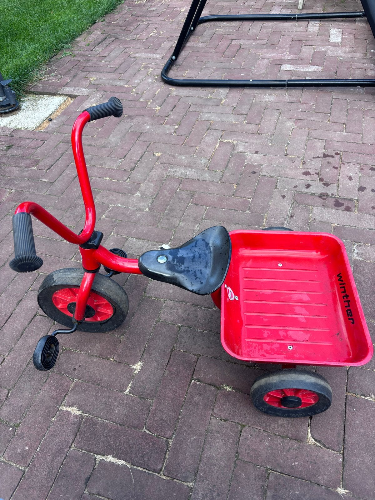 Winther driewieler met bakje - Rood, Fietsen en Brommers, Fietsen | Driewielers, Ophalen, Gebruikt