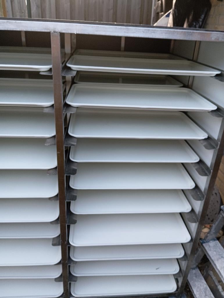 Dienbladwagen, Huis en Inrichting, Ophalen, Wit, 50 tot 100 cm, Zo goed als nieuw