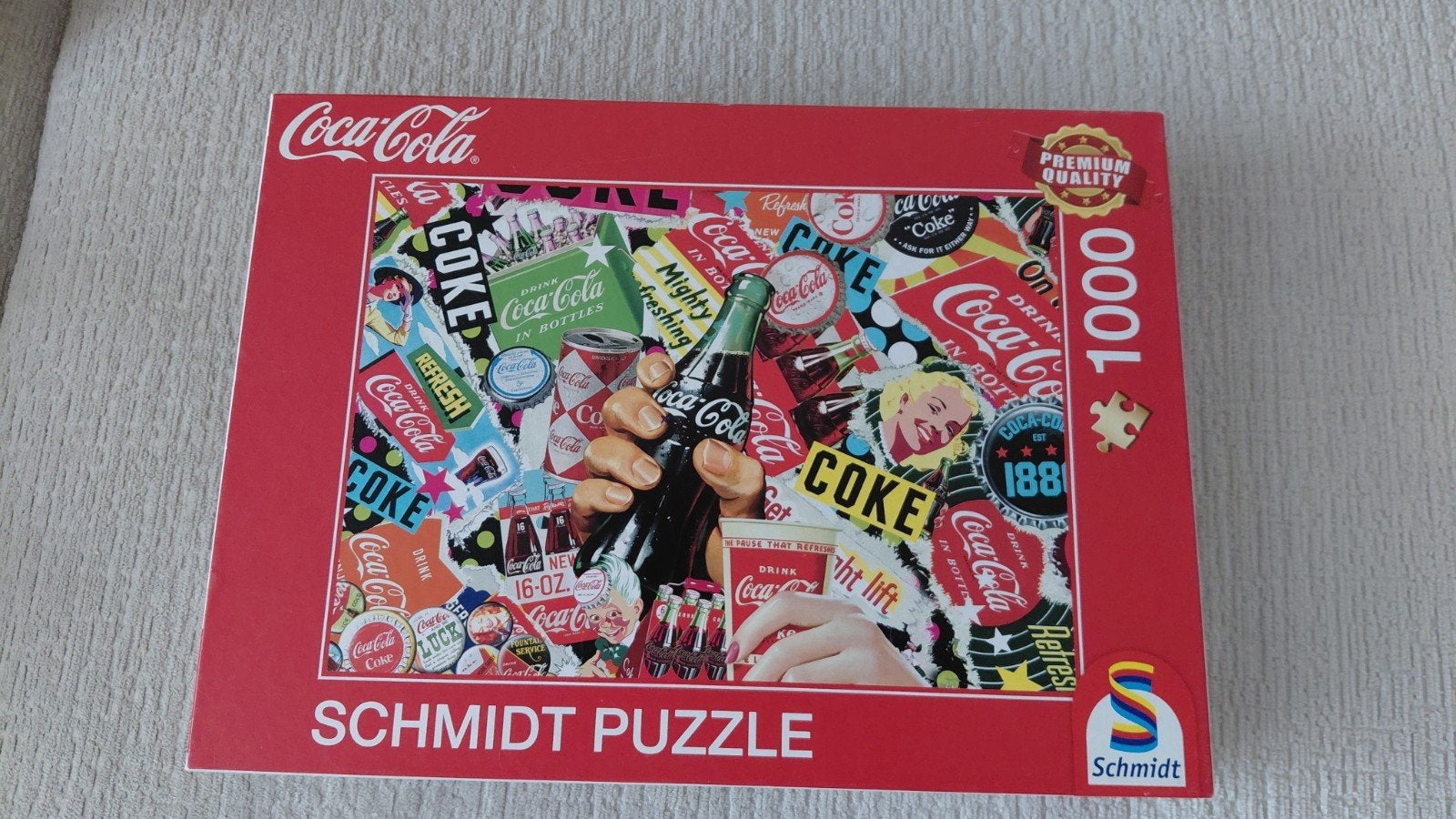 Schmidt - Coca-Cola Puzzel - 1000 Stukjes, Ophalen, 500 t/m 1500 stukjes, Zo goed als nieuw, Legpuzzel