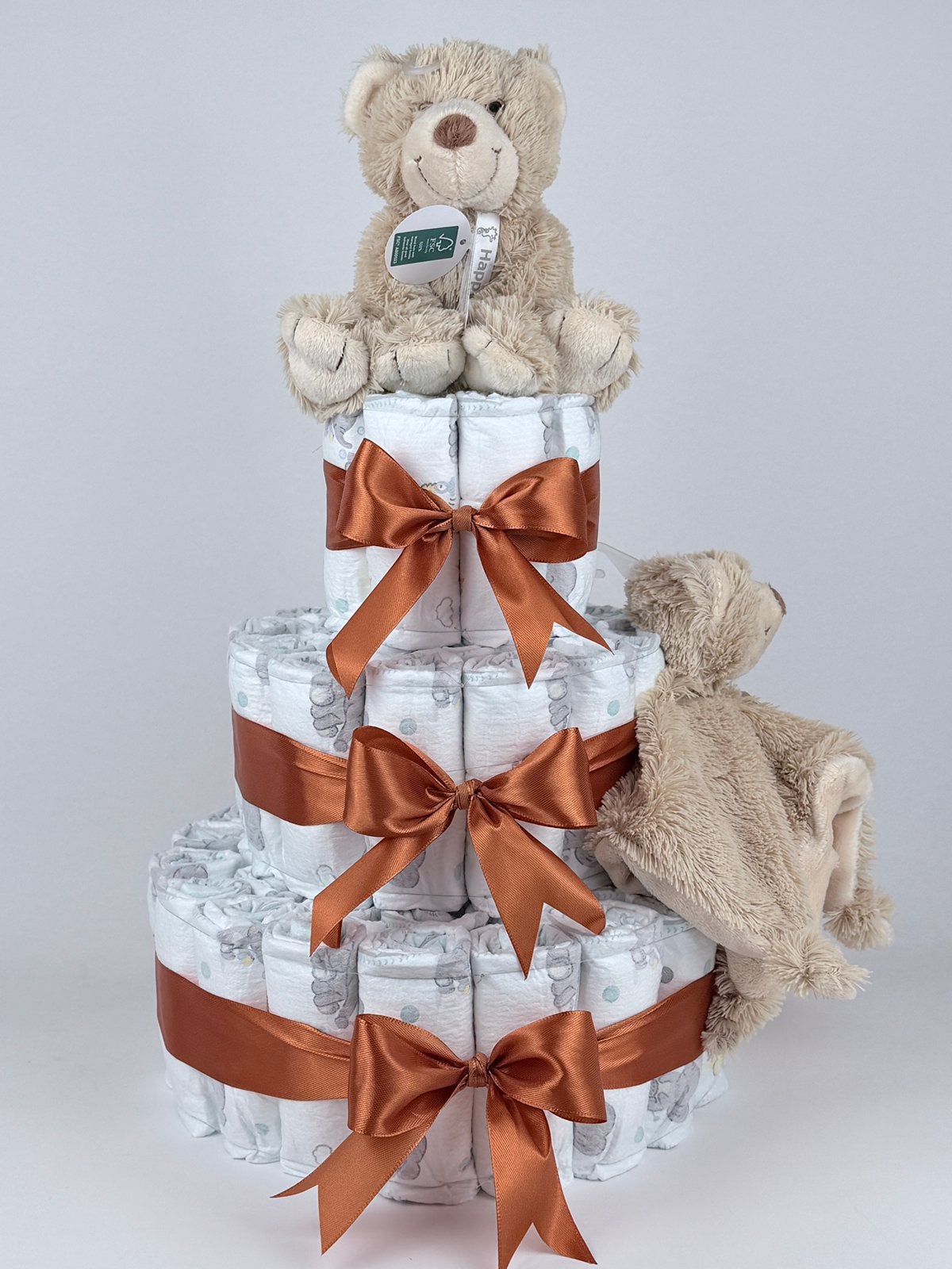 Luiertaart jongen meisje happy horse beer boogy beige koper, Kinderen en Baby's, Ophalen of Verzenden, Zo goed als nieuw