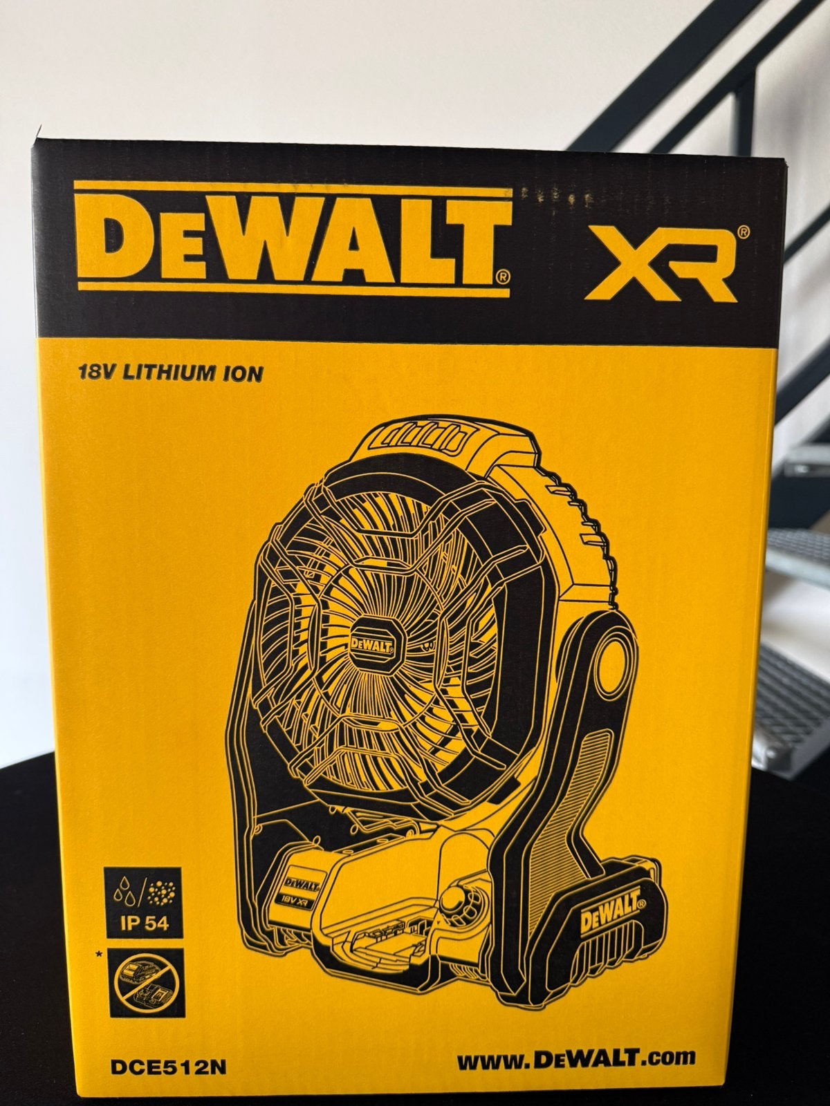 Te koop DeWalt DCE512N Accu ventilator, Doe-het-zelf en Verbouw, Ophalen, Nieuw, Ventilator
