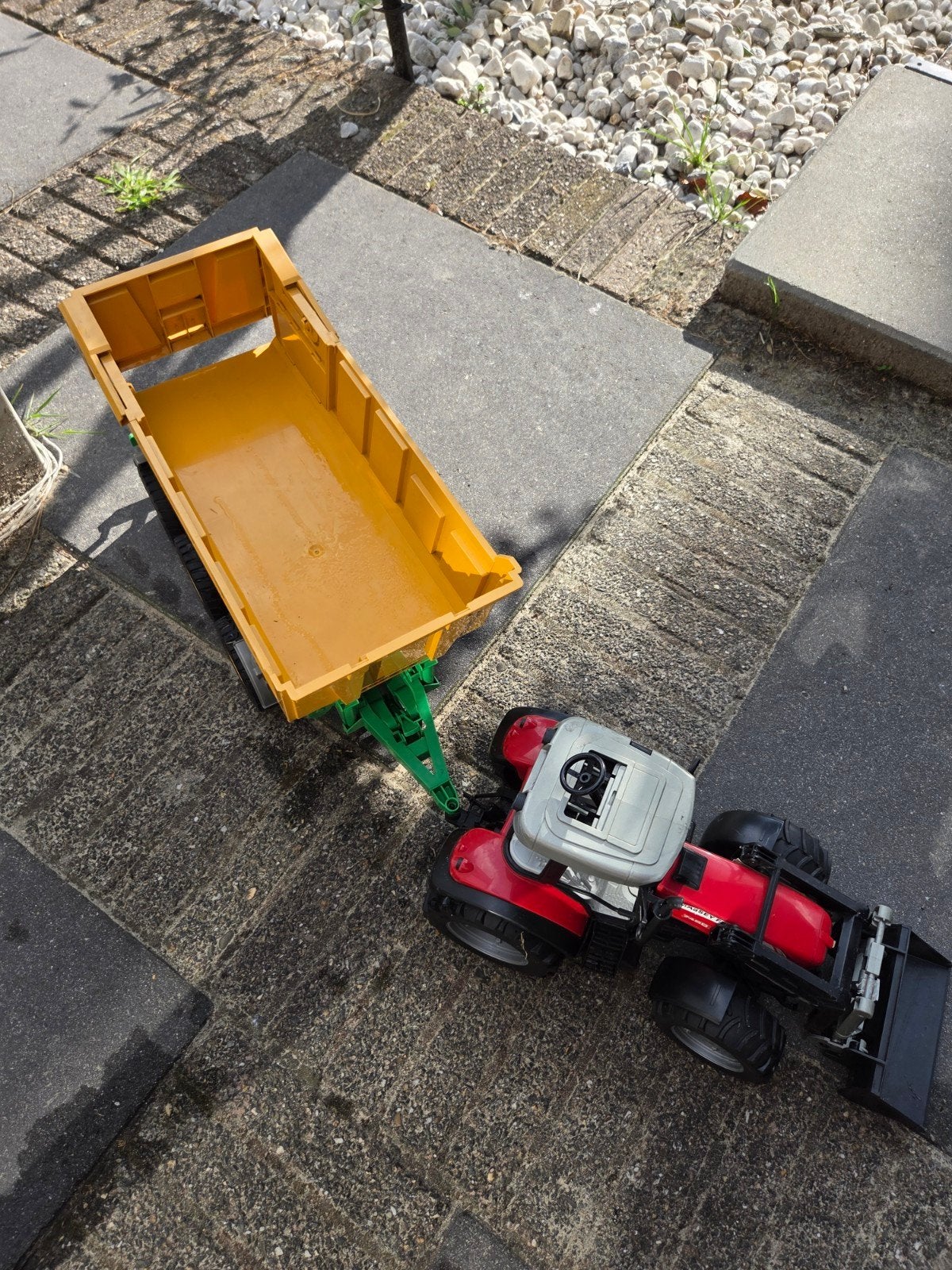 Speelgoed tractor met aanhanger, Kinderen en Baby's, Speelgoed | Speelgoedvoertuigen, Ophalen, Gebruikt