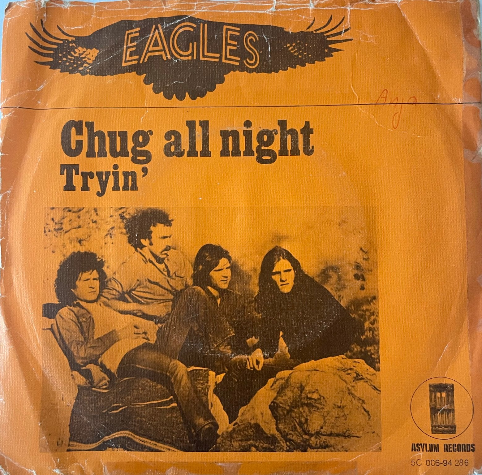 Eagles - Chug all night, Ophalen of Verzenden, Zo goed als nieuw, Pop