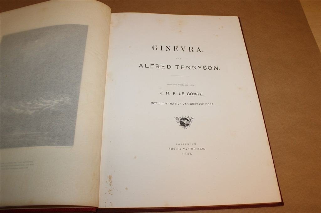 Ginevra 1885 — Zeldzame Tennyson Doré Prachtuitgave, Antiek en Kunst, Ophalen of Verzenden